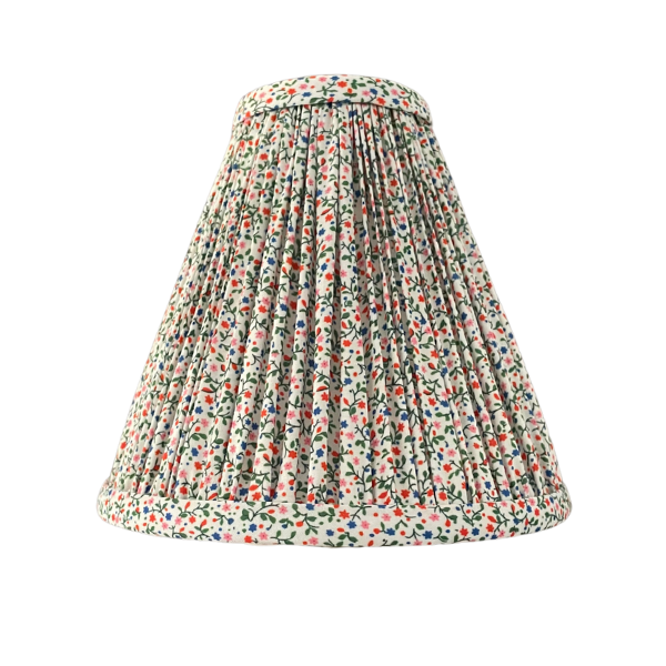 Ditsy Floral, Green and Orange
