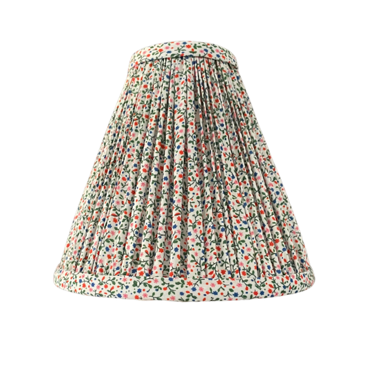 Ditsy Floral, Green and Orange