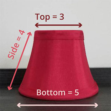 How To Measure A Chandelier Shade On, How To Measure A Bell Lamp Shade