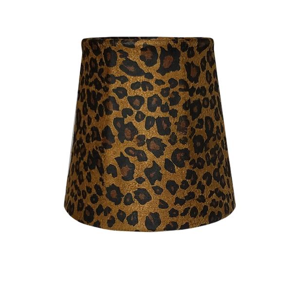 Leapin Leopard Mini On The Bright Side, Animal Print Mini Lamp Shades
